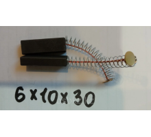 Щетки угольные графитовые для электроинструмента/бытовых приборов 6*10*30 мм