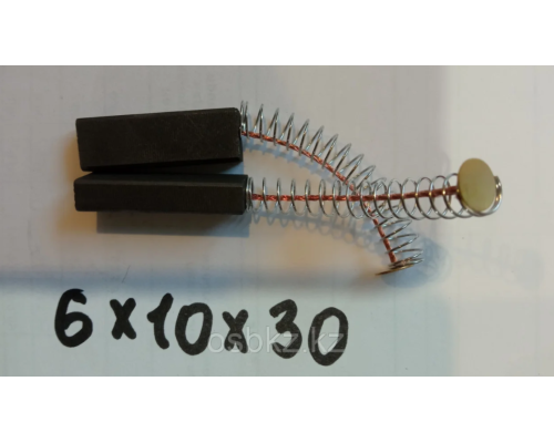 Щетки угольные графитовые для электроинструмента/бытовых приборов 6*10*30 мм