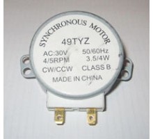 Мотор тарелки СВЧ 30V 3,5/4W 4/5 об/мин h14mm 2 конт  SVCH035